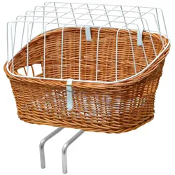 Aumüller Fahrrad-Tierkorb mit Halter, L: 57 cm - Sattelrohrmontage