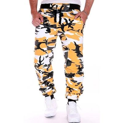 Herren Jogginghose Jogginghose Jogger Hose Hosen Hose Kordelzug Elastischer Bund Tarnung Weich Atmungsaktiv Sport Outdoor Täglich Lässig / Sportlich Gelbe Tarnung Grüne Tarnung