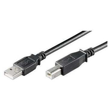 PremiumCord Kabel USB 2.0, A-B, 0,5m, schwarz (0.50 m, USB 2.0) (ku2ab05bk)