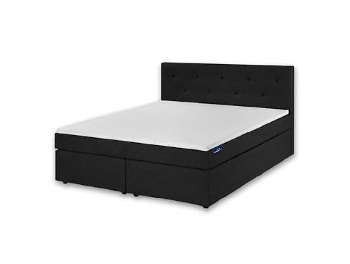 Traumnacht Boxspringbett mit Tonnentaschenfederkern H2 140x200 cm anthrazit ergonomische 7-Zonen Komfortschaumtopper leichter Aufbau Anthrazit deutscher Qualitätsstandard