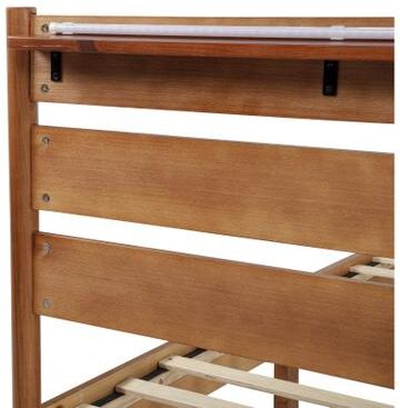 Camaflexi Rustic Style Wood Bed with LED Lighting and Power Outlet Rustic Style Wood Bed with LED Lighting and Power Outlet