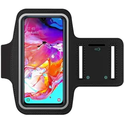 SmartFitness Samsung Galaxy A70 Handy Sport Armband, Smartphone Sportarmband, Schwarz