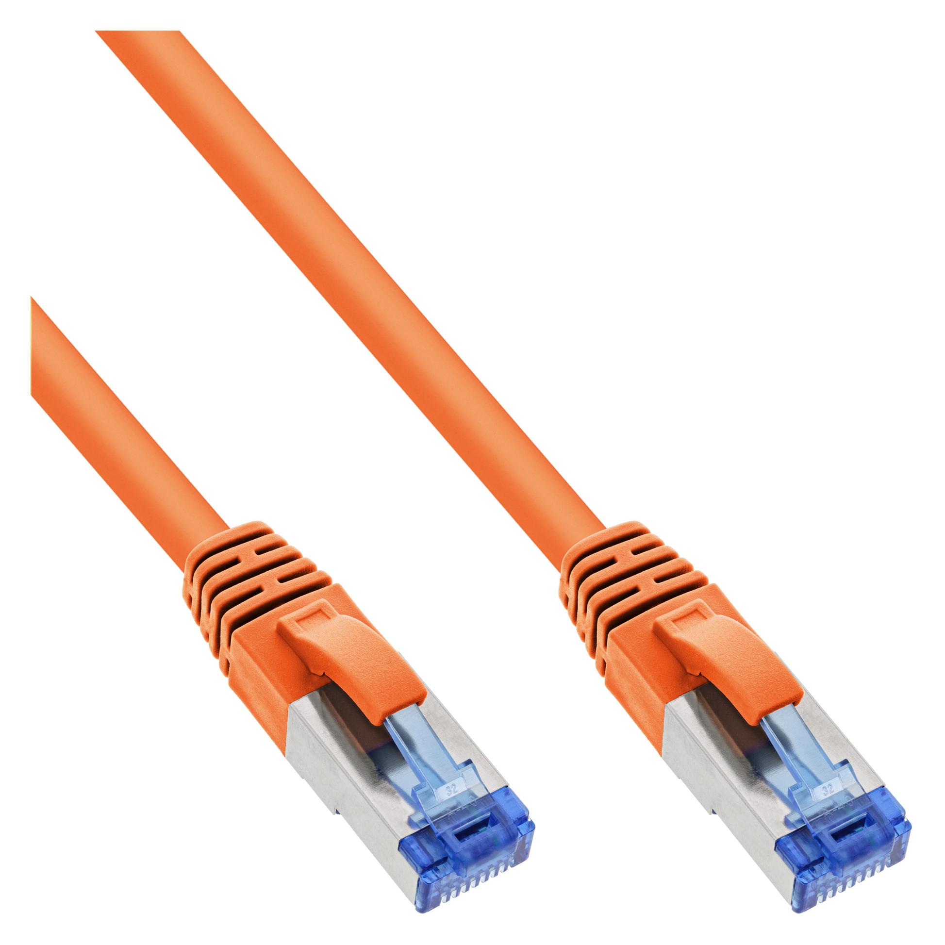 InLine Patchkabel (S/FTP, CAT6a, 0.50 m) (76850O)