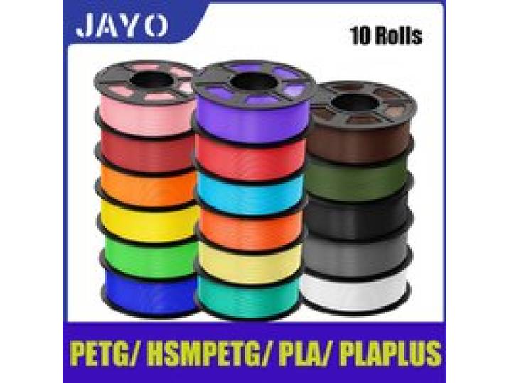 JAYO 10 Rollen PLA Plus / PETG / High Speed Matte PLA / PLA Filament 175mm Geen Bellen Glad Meerdere Kleuren Optioneel voor 3D-printen