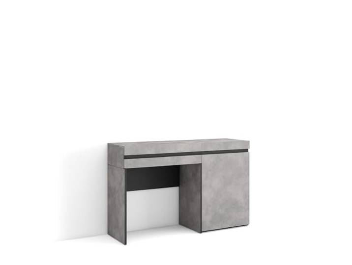 Skraut Home Schminktisch Frisiertisch mit Stauraum 121x75x35 cm mit Schublade Schlafzimmer Moderner Stil Zement