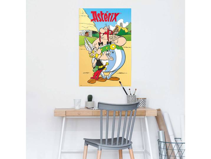 Affiche Astérix et Obélix Papier Jaune 61 x 92 x 0cm