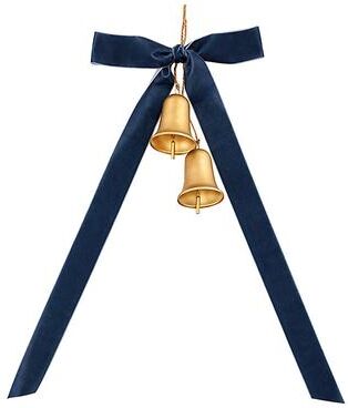 Velvet Bow Bell Swag - Blue - Ballard Designs