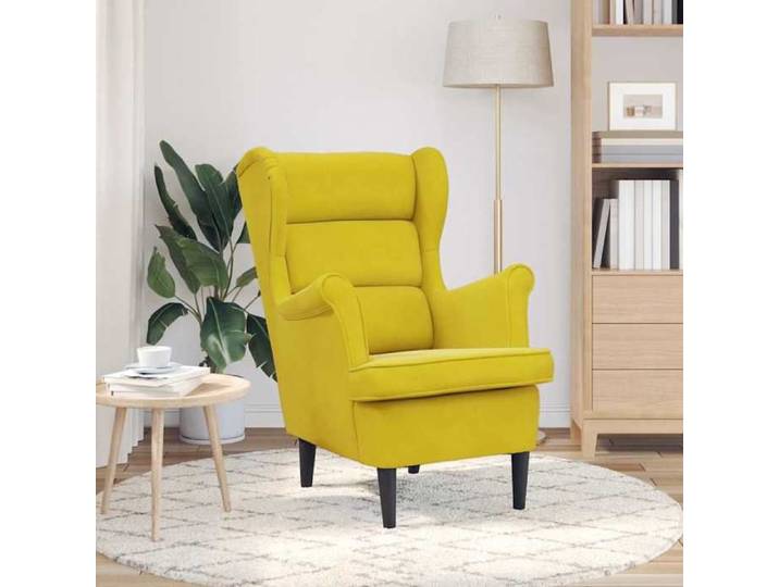 CONFORTHA®Fauteuil jaune moutarde velours - Fauteuil (16207)