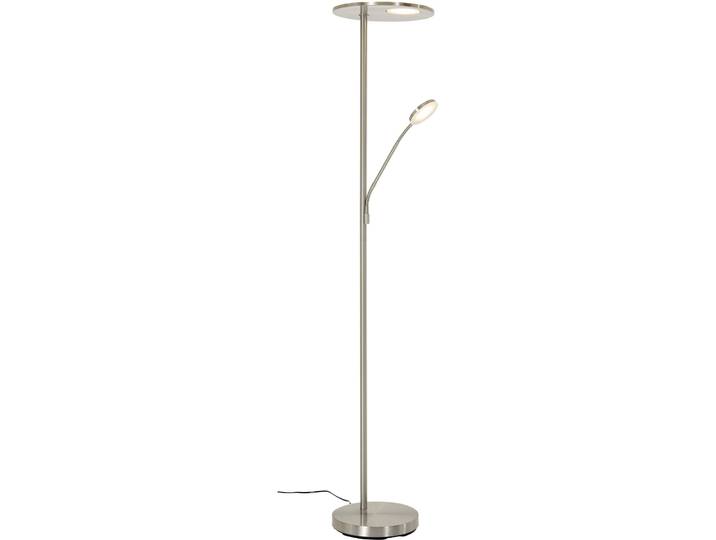 Stehlampe Timea silber Metall 4380 lm H 180 cm - LED - Lichtfarbe: Extra warmweiss - Helles Neutralweiss- LED Energiesparlampe