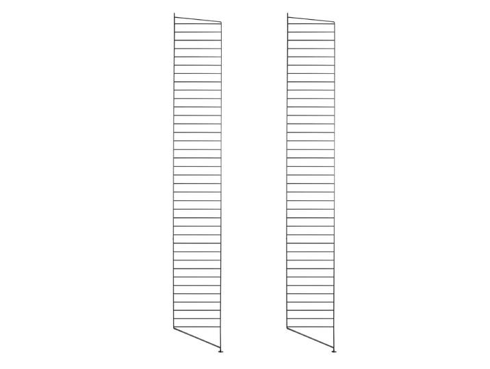 String - Bodenleiter für String Regal 200 x 30 cm (2er Set), schwarz