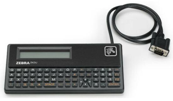 Zebra ZKDU-001-00, Tastatur, RS-232, Schwarz, Membran Key Switch