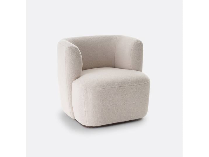 LA REDOUTE Fauteuil bouclette épaisse Nidou Beige Ecru