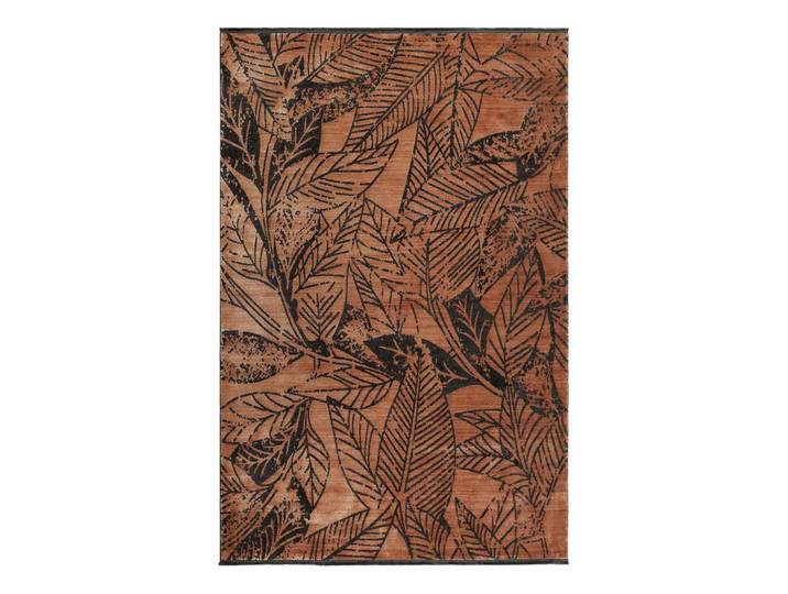 WEBTEPPICH Braun/Cognac, Floral