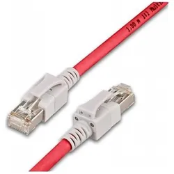 2x Wirewin Cat.6A LED Patchkabel 5m rot (S/FTP, CAT6a, 5 m), Netzwerkkabel