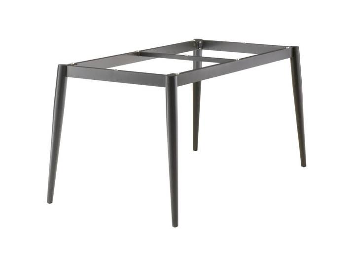 Sieger Gartentischgestell, Grau, Metall, rund, 90x73x160 cm, Gartenmöbel, Gartentisch, Tischsysteme Outdoor, Gartentischgestell
