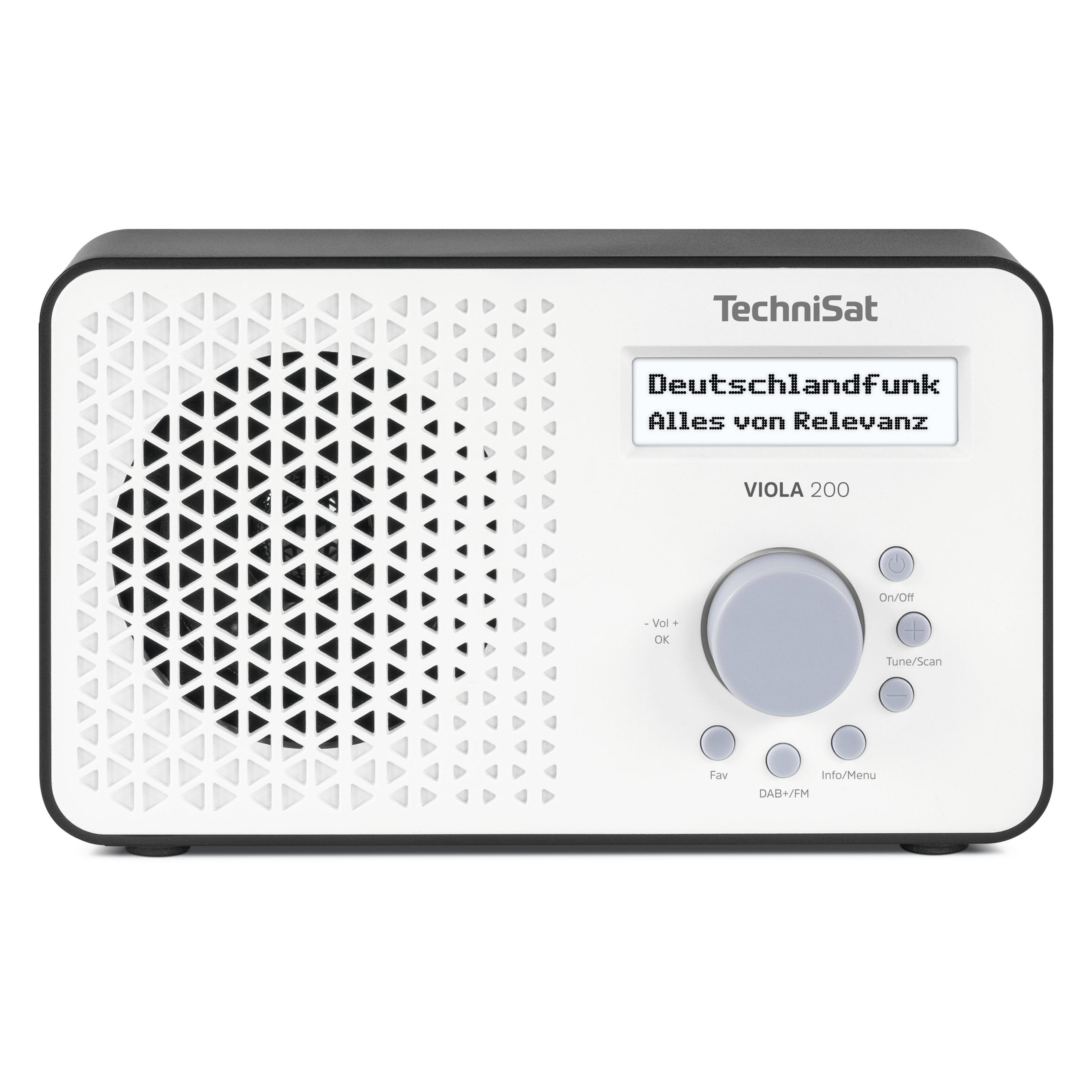 TechniSat VIOLA 200 weiss/schwarz (DAB+) (0000/2936)