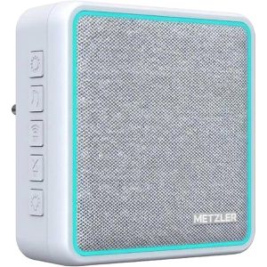 Metzler Türgong 43570, für die Steckdose, weiß, 25 Melodien & LED-Lichtring, mit Funk