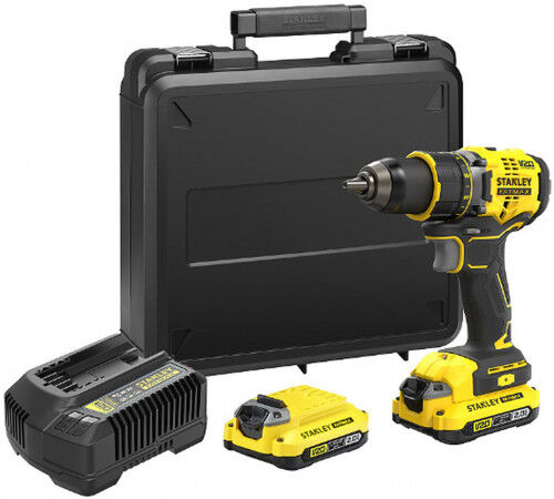 Stanley SFMCD720D2K-QW FatMax V20 Perceuse visseuse (80Nm/18V/2x2,0Ah), coffret