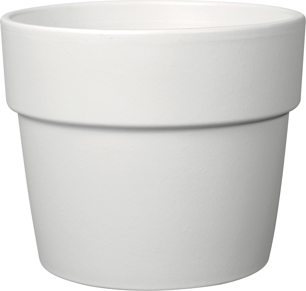 DEROMA Bigband Pflanztopf Perfetto Perfetto Ø 24 cm Terrakotta weiß