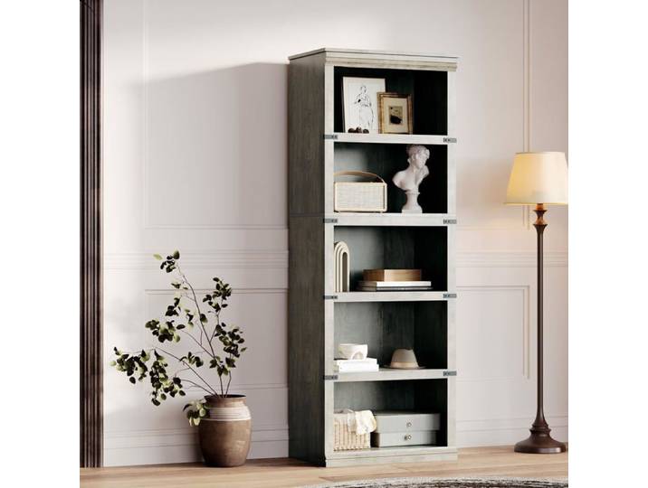 Etagère ferme 5 niveaux 67  bois rustique haute moderne salon bureau à domicile chambre