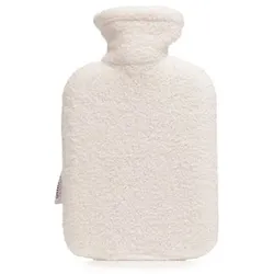 COZEE HOME Wärmflasche Jacquard mit Struktur Fluffy Bouclé 1,5L