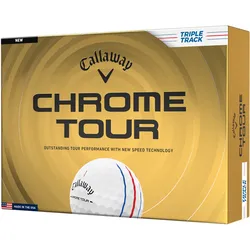 Callaway Golfbälle Chrome Tour Triple Track 2026 - 12er Pack, weiss