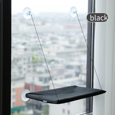 Quick Pick Pro Cozy Cat Window Hammock Suction Cup Window Cat Bed For Indoor Cats black