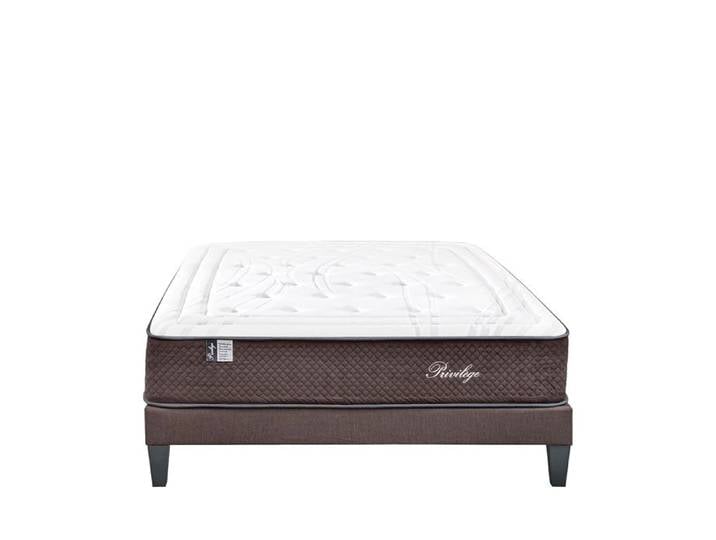 Ensemble Privilège 160x200 cm Matelas Ressorts ensachés + Sommier Bois