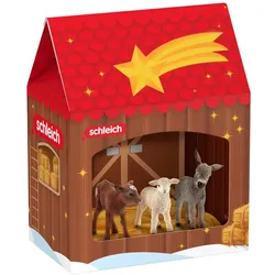 Schleich 42822 - Farm World - Weihnachtskrippe 42822 mit 3 Tierfiguren