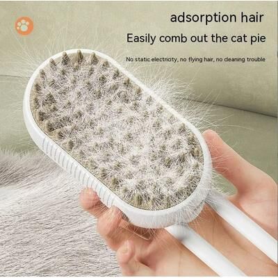 Uplift Essentials Innovative Electric Spray Pet Grooming Comb white