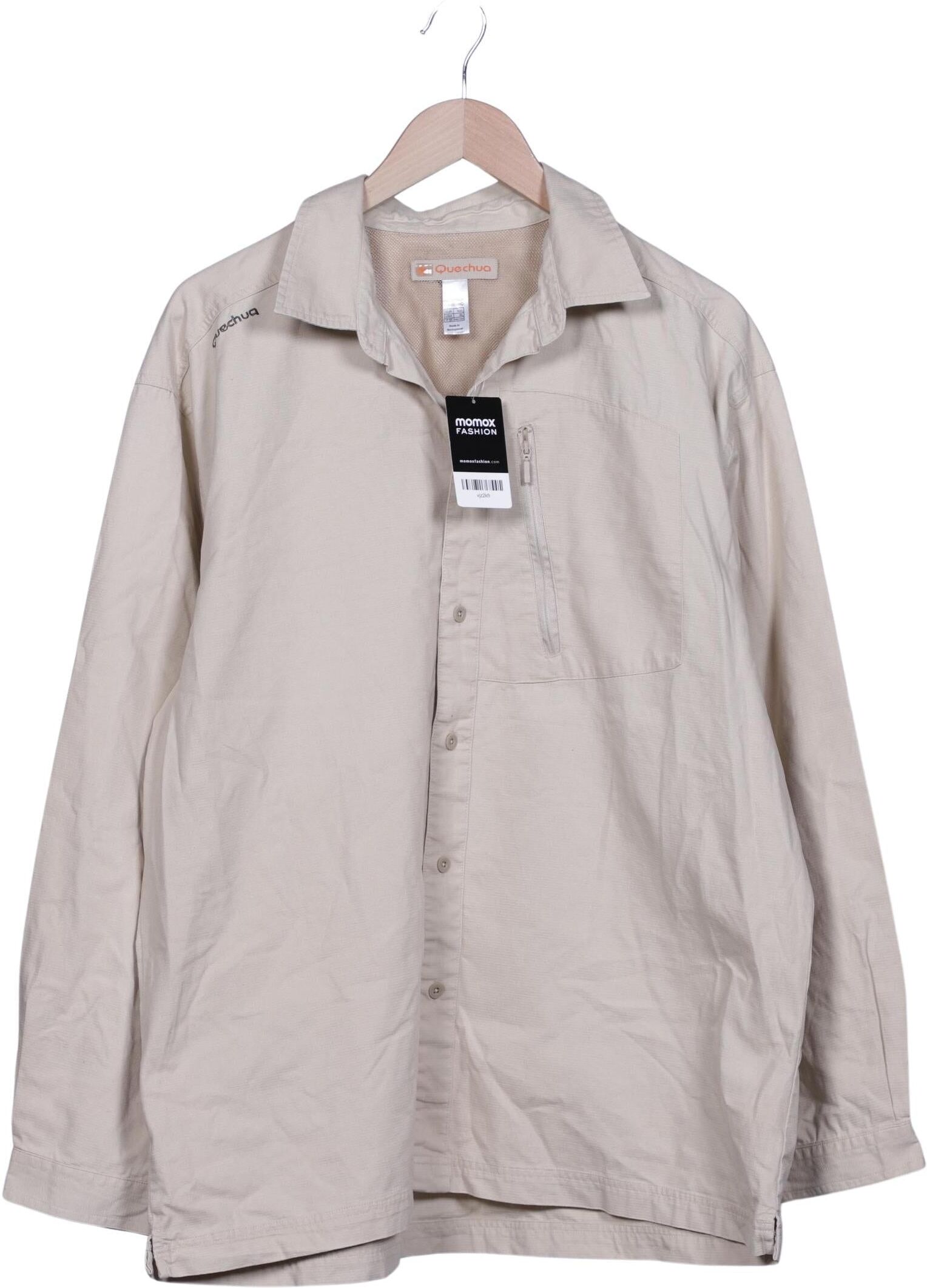quechua Herren Hemd, Beige, Gr. Xxl, Baumwolle - Second Hand