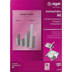 Sigel LF420 Overhead-Projektor-Folie DIN A4 Laserdrucker, Kopierer Transparent 50 St.