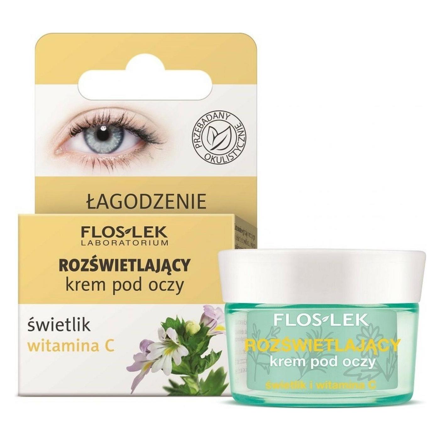 Floslek Eye Care (Augenpflege Crème, 15 ml, Tag + Nacht) (5905043007038)