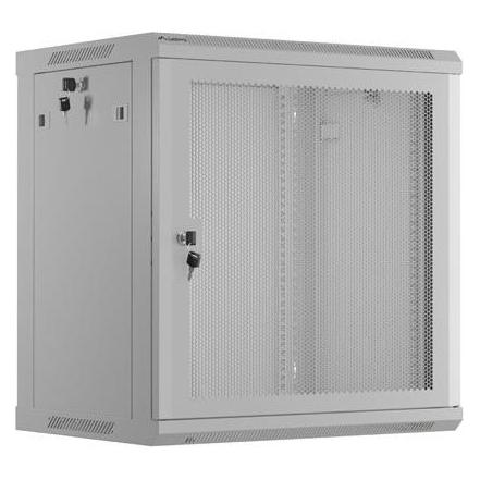 Lanberg 19 Zoll 12HE 600X450 grauer perforierter Türmontagerahmen von (Flachverpackung) (12 HE, 19 Zoll Rack) (WF01-6412-23S)