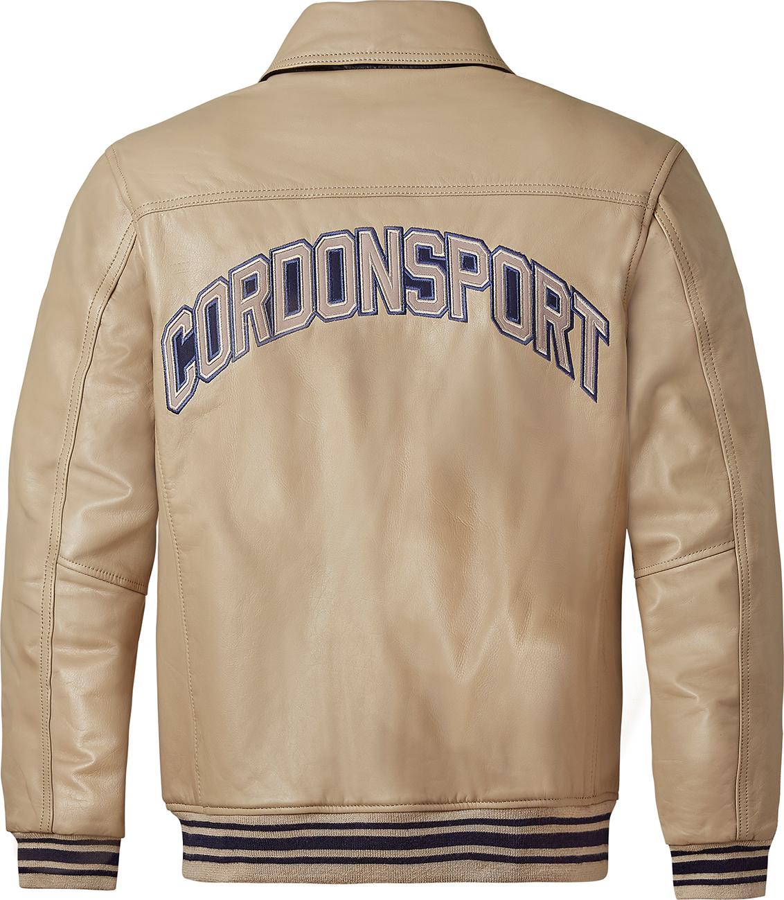 Cordon Sport Herren Lederjacke Sport Victoria sand L