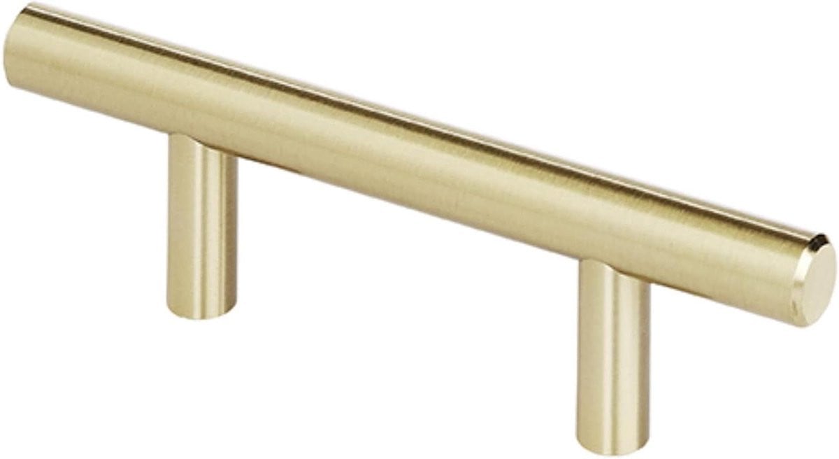 Set van 10 gouden champagne bar grepen voor keuken en meubels, 64mm center-to-center
