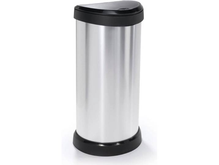 Curver Decobin Push Prullenbak - 40 liter - Metallic - Recycled Kunststof