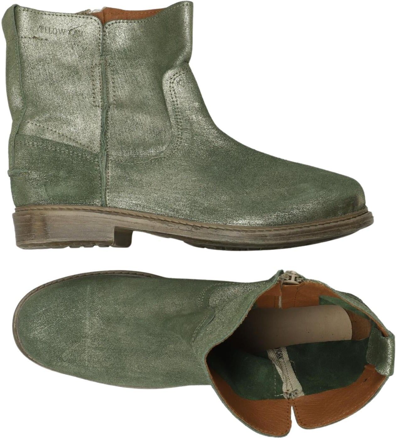 Yellow Cab Herren Stiefel, Grün, Gr. EU 42, Leder - Second Hand