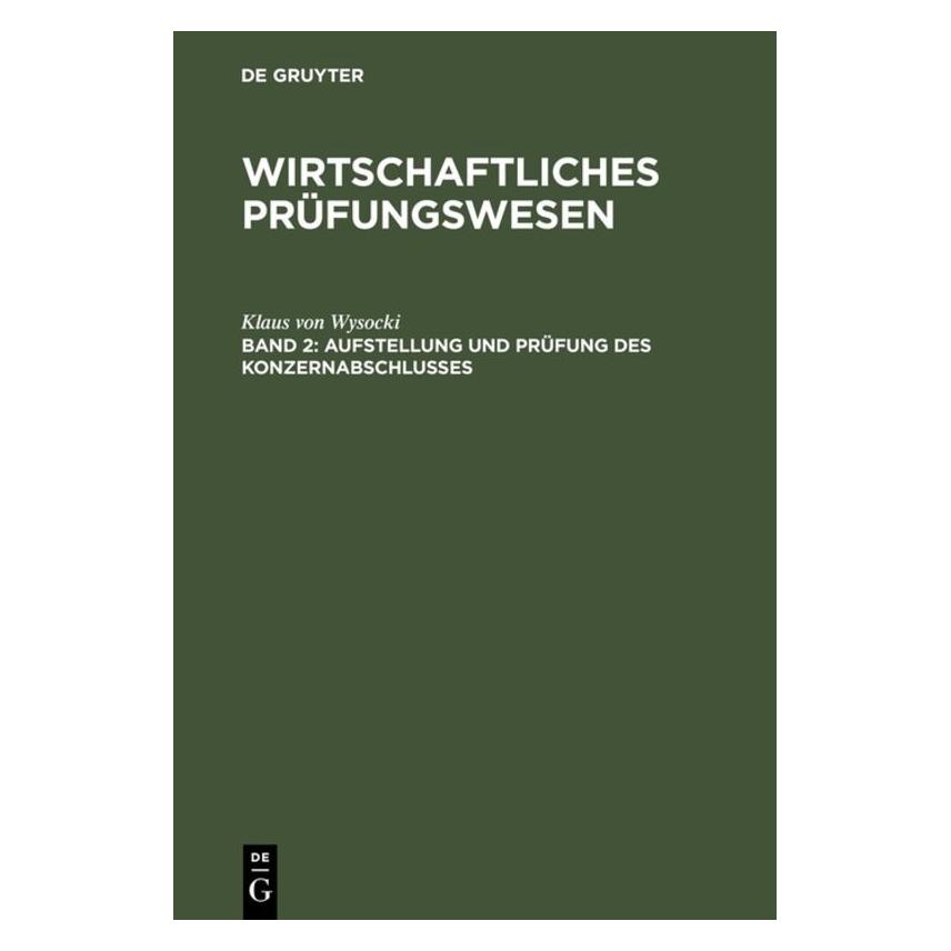 De Gruyter Wysocki,K.:Wirtschaftliches Prüfungs.2 (Deutsch, Hardcover, Klaus von Wysocki) (67825879)