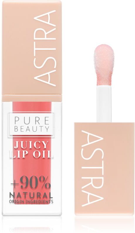 Astra Make-up Pure Beauty Juicy Lip Oil nourishing lip gloss shade 01 Peach 5 ml