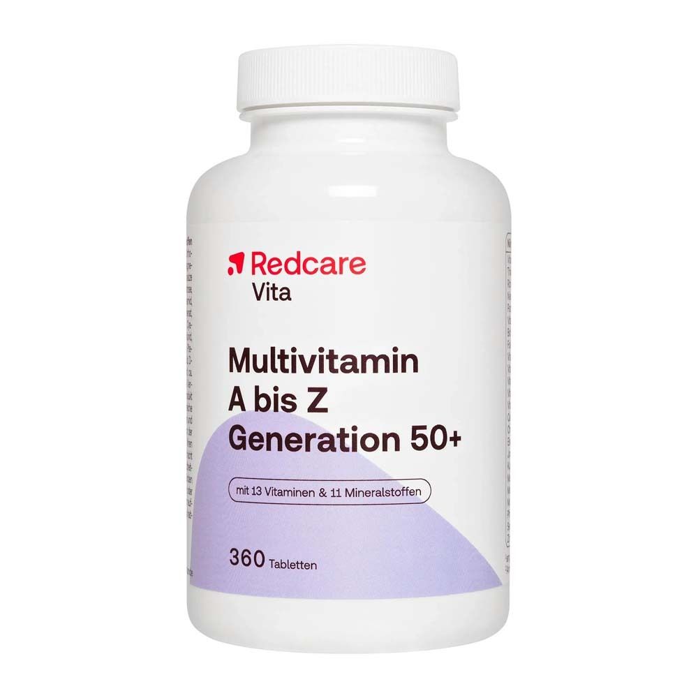 Multivitamin A bis Z Generation 50+ RedCare Tabl. 360 St Tabletten