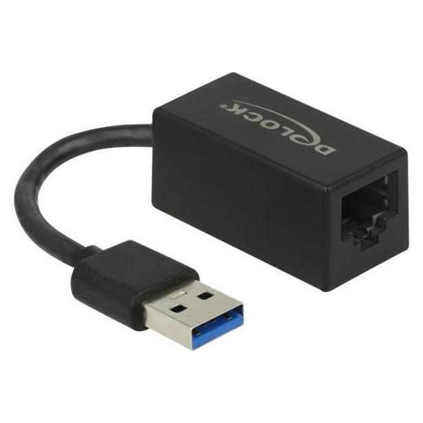 Delock Netzwerk-Adapter 1 Gbps USB 3.2 Gen1 (USB 3.2, RJ45 (1x)) (66039)