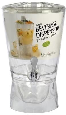 Creativeware Beverage Dispenser, 3.5 Gallon