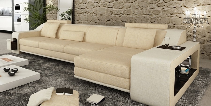 Design Ecksofa Sofa Couch Polster Sitz Eck Garnitur Sofas Leder Themar BW