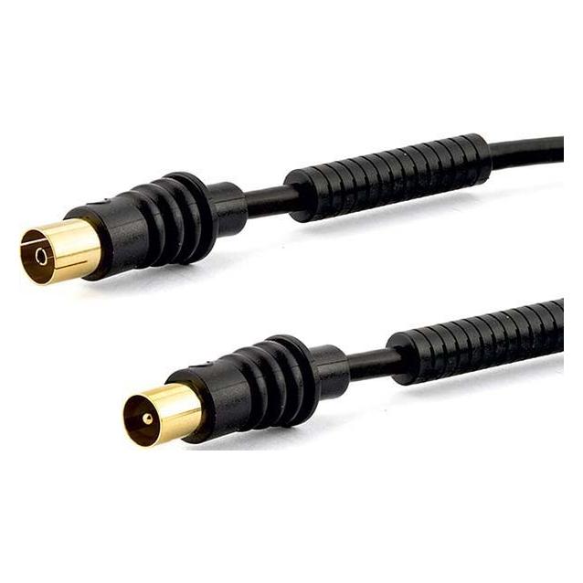 E+P Antennenkabel AB 302 GL 2,5m schwarz (95 dB, Antennenkabel) (AB 302 GL)