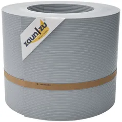 zaun zu® Sichtschutzstreifen Rille PP für Doppelstabmatten Zaun Fenstergrau 26m