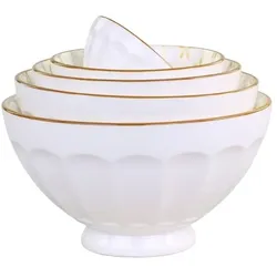 Chic Antique Arés Schüssel 5er-Set, H9/D15,5 cm, honig