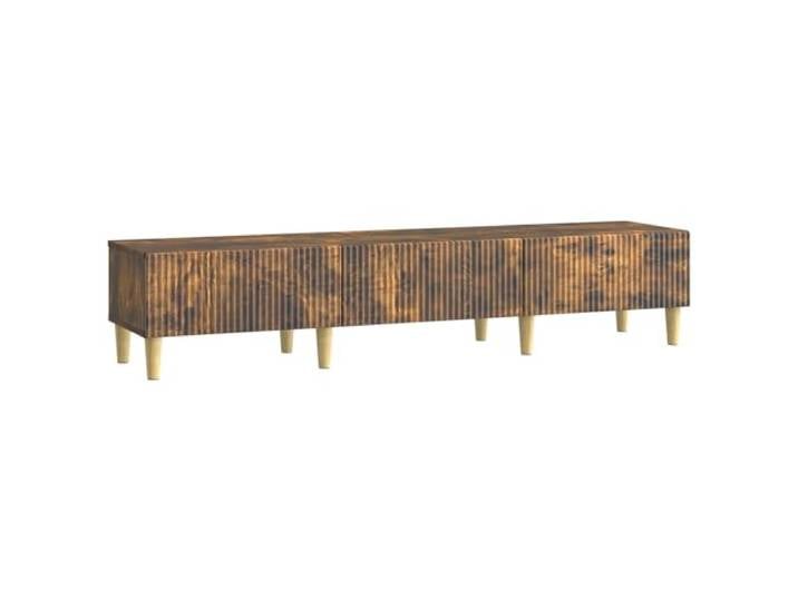KTHLBRH TV-Möbel Eiche Rauchgrau 147 x 34,5 x 30 cm Ingenieuriertes Holz Verstellbare Einlegeböden, Schubladen, Fächer, integrierte Kabeldurchführung, modernes Design, ordentliches Wohnzimmer