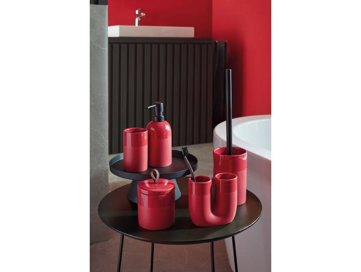 Distributeur de savon Deep Grès Rouge 7 x 17 x 7cm