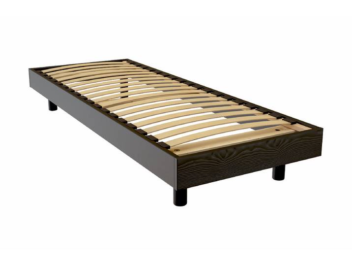 Sommier à lattes 70x190 bois Kit France 70x190 Noir